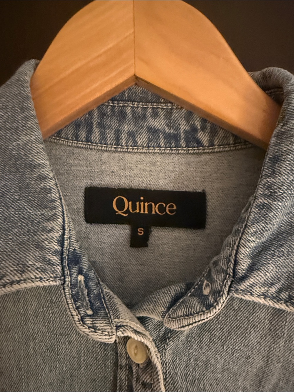 Quince denim button-down shirt - Picture 2 of 4